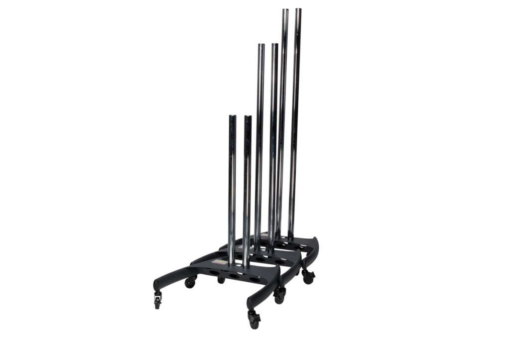 Rolling Dual Pole Cart Stand Total Rental Solutions